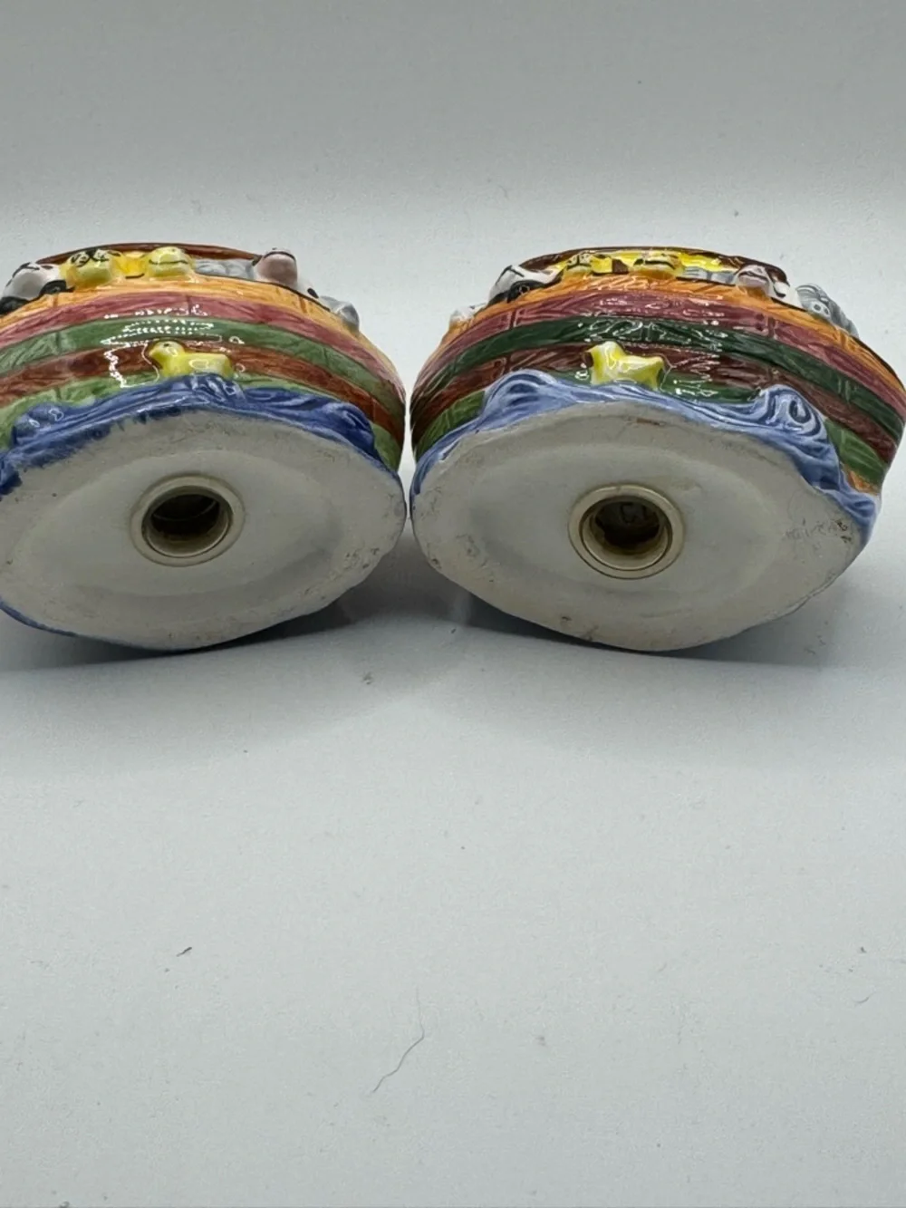 Noah's Ark Ceramic Salt and Pepper Shaker Set - Multicolor
